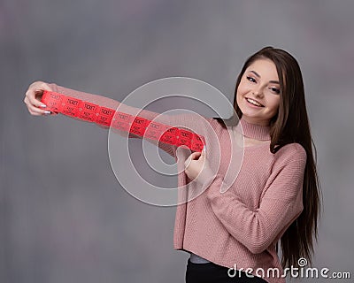 Girl with Raffle Tickets Stock Photo