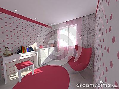 Girl room Stock Photo