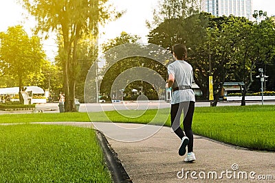 Girl running Stock Photo