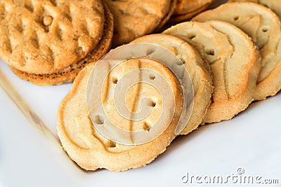 Girl Scout cookies Stock Photo