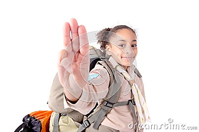 Girl scout Stock Photo