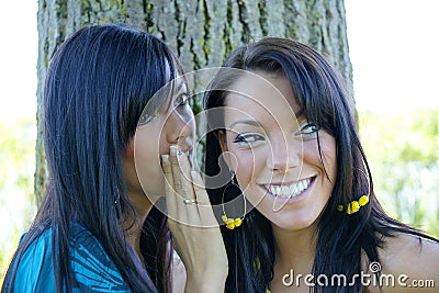 Girl secret Stock Photo