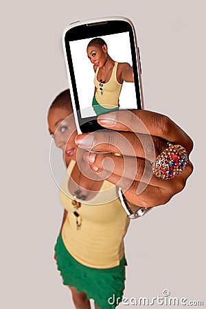 Girl selfie Stock Photo