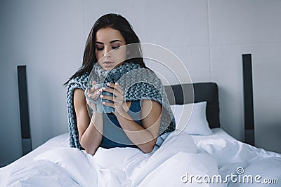 A girl in the morning Stock Photo