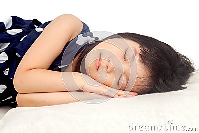 Girl sleeping Stock Photo