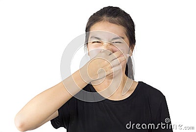 Smell foul Stock Photo