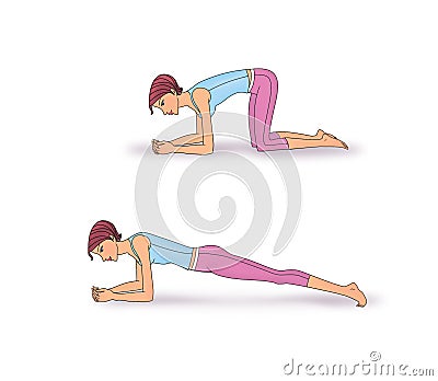 Exercise to strengthen the abdominal Stock Photo