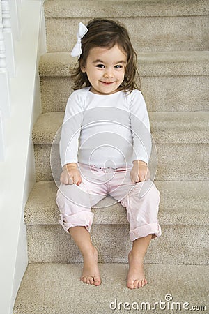 Girl toddler. Stock Photo