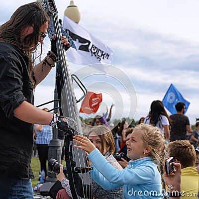 Yaroslavl-17.08.2019. Feast on the Volga. Editorial Stock Photo