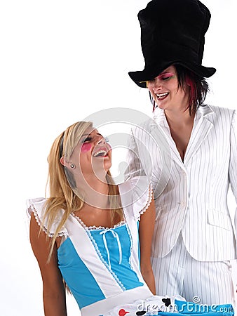 Girls in Costume Stock Photo