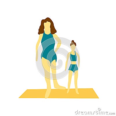 Girls exercising vector vector sign and symbol isolated on white background, Girls exercising vector logo concept Vector Illustration