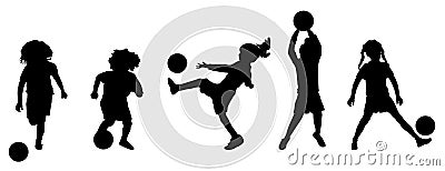 Girls Soccer Practice Stock Photo