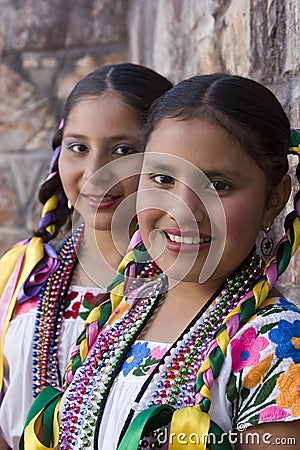 Girls on traditional costumes Editorial Stock Photo