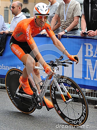 Giro d'Italia 2012 - Nieve - Time trial Editorial Stock Photo