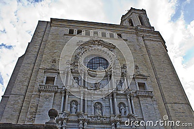 Girona Church Game of thrones Sept of Baelor Stock Photo