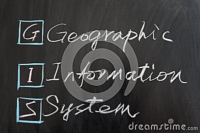 GIS, Geographic Information System Stock Photo