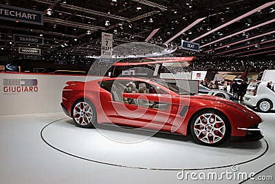 Giugiaro Brivido Concept - Geneva Motor Show 2012 Editorial Stock Photo