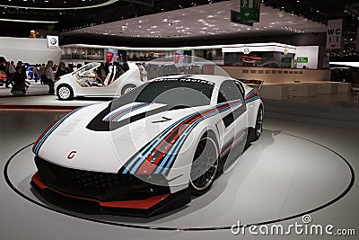 Giugiaro Brivido GT Martini Racing - Geneva 2012 Editorial Stock Photo