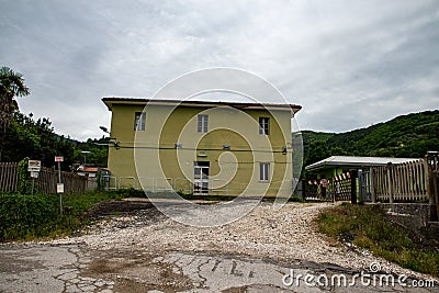 GIUNCANO SCALO STATION Editorial Stock Photo