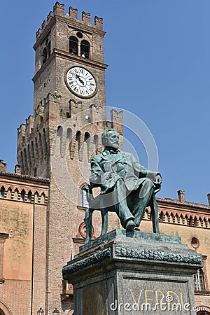 Giuseppe Verdi Square Stock Photo