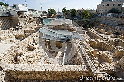 Givati excavations Stock Photo