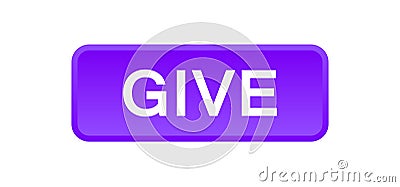 Give button Vector Illustration