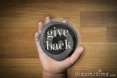 Give Back Stock Photo