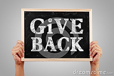 Give Back Stock Photo