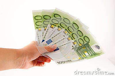 Give money Stock Photo