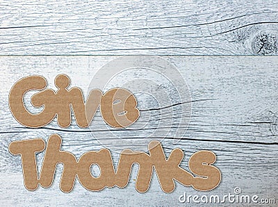 Give Thanks Stock Photo