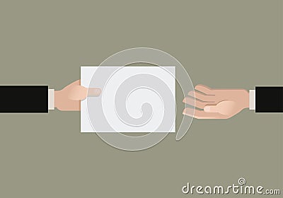 Giving Vector Illustration