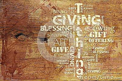 Giving and Tithing Background Stock Photo