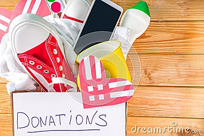 Giving Tuesday and Donation Concept Stock Photo