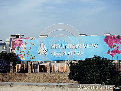Giza, Egypt, May 4 2023: Mountain view Giza plateau, MountainView company is an Egyptian real estate development company, founded Editorial Stock Photo