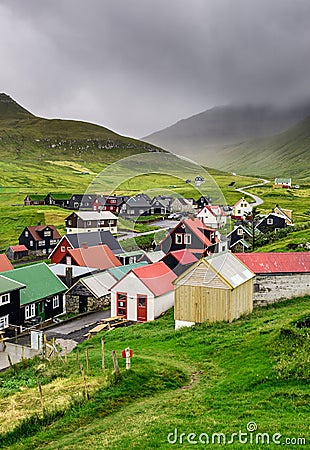 Gjogv, Faroe Islands, Denmark Stock Photo