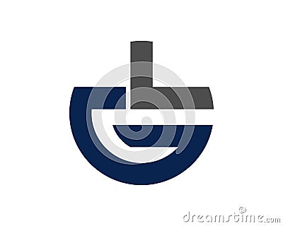 GL LG logo template 1 Vector Illustration