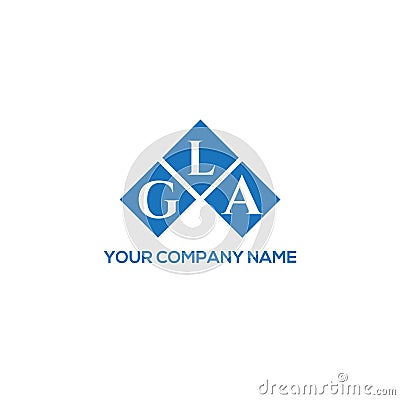 GLA letter logo design on WHITE background. GLA creative initials letter logo concept. GLA letter design.GLA letter logo design on Vector Illustration