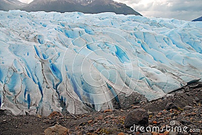 Glacial mountain landscape in Patagonia Stock Photo