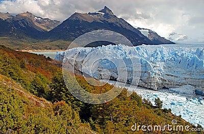 Glacial mountain landscape in Patagonia Stock Photo