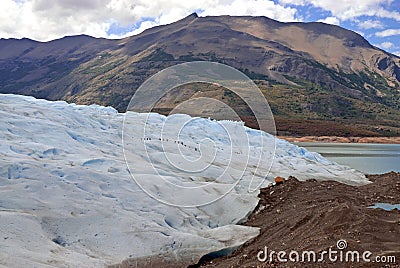 Glacial mountain landscape in Patagonia Stock Photo
