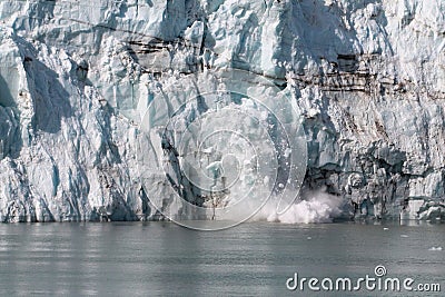 Glacier Calving Stock Photo
