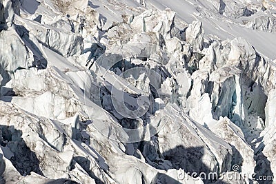 Glacier crowfoot in the Swiss Alps Stock Photo