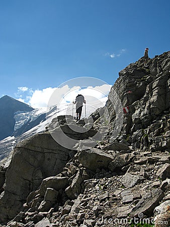 Glacier of grossvenediger Stock Photo