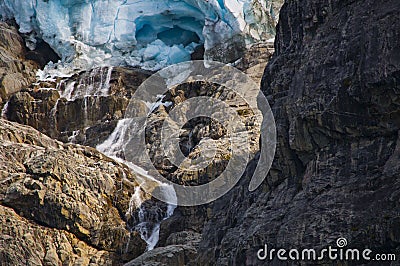 Glacier melt Stock Photo