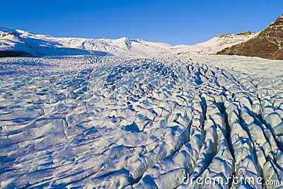 Glacier in Iceland, Jokulsarlon Glacier Lagoon Stock Photo