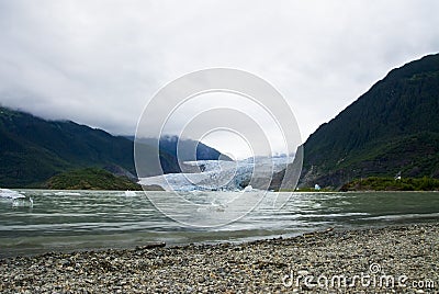 Glacier in Juneau Alaska Stock Photo