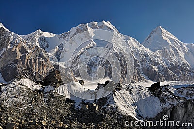 Glacier in Kyrgyzstan Stock Photo