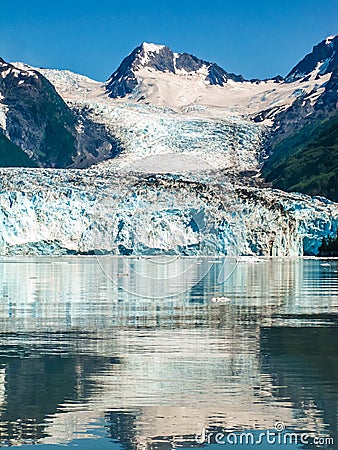 Columbia Glacier Alaska Stock Photo