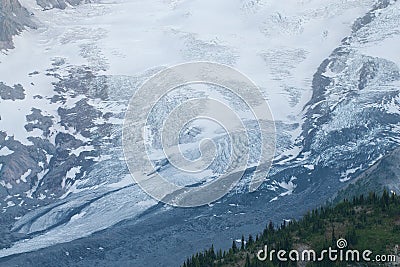 Glacier on Mt. Ranier Stock Photo