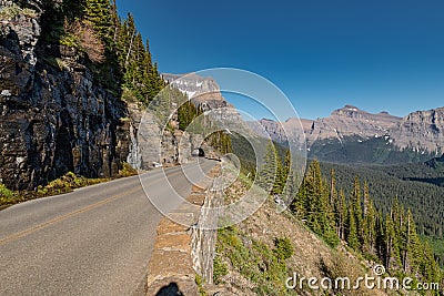 Glacier National Park belong Going to the sun road Stock Photo